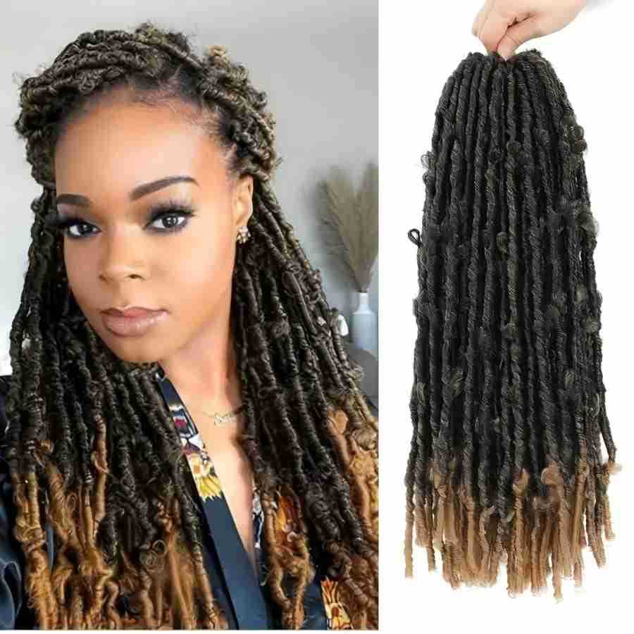 Foreign Trade Dreadlock Crochet Hair Butterfly Locs Crochet Hair Goddess Butterfly Curly Wig - 图片 11