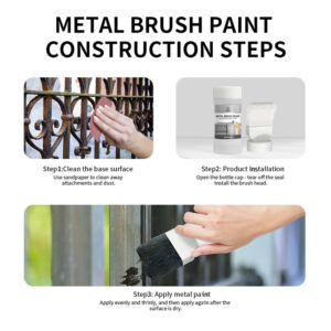 New Product Paint Manufacturer Comes With Brush Water Iron Art Iron Gate Railing Renovation Anti-rust Paint Metallic Paint Renovation Tool