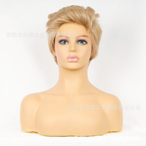 Synthetic Short Wig Cap Fashion Short Wig No Parting Wig Cap Short Hair Stylish Short Hair Fluffy wigs