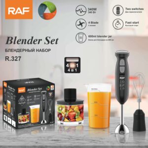 RAF EU Standard 4-in-1 Multifunctional Juicer Blender Egg Beater Meat Grinder Baby Food Handheld Kitchen Cooking Stick