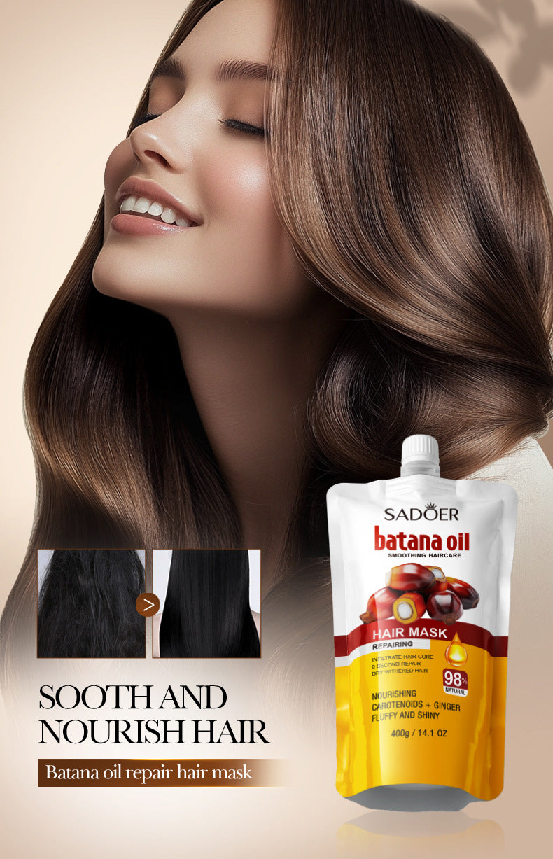 Batahana Nourishing Hair Mask SADOER Soothing and Moisturizing Conditioner Sachet Cross-Border Wholesale - 图片 7