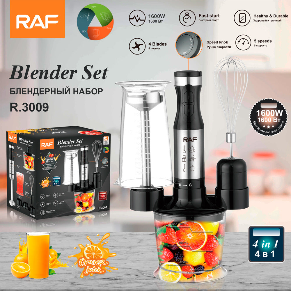 RAF European Standard Multi-Functional 4-in-1 Cooking Stick Baby Food Electric Stirring Stick Cooking Machine Juicing and Cutting Vegetables - 图片 17