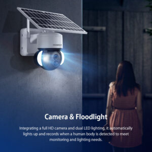 Solar Energy WiFi Camera tuya Tuya Surveillance HD Night Vision Waterproof Infrared Dual Camera Wide Angle