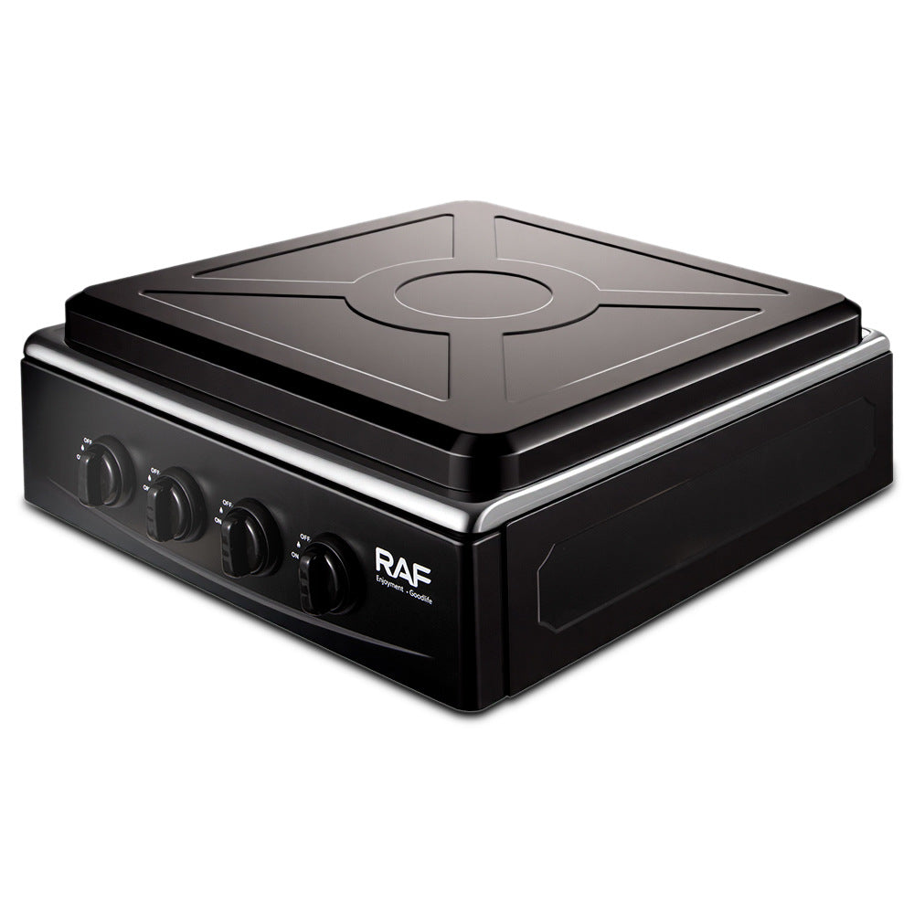 RAF European Standard Full Cover Low Energy Liquefied Gas Tabletop Flameout Protection Glass Rotating Fire Gas Four Burner Panel - 图片 10