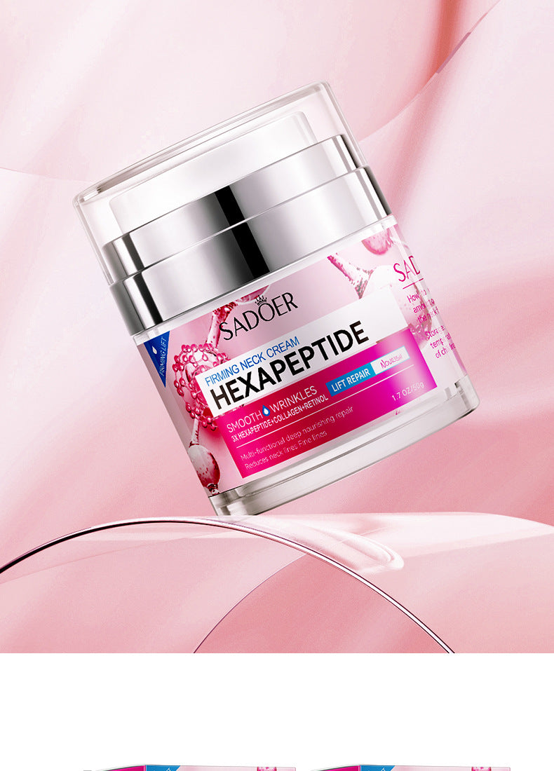 Six Peptide Neck Cream50g SADOER Tightening, Hydrating, Skin Rejuvenation, Fine Line Tightening, Cross-Border Wholesale - 图片 19