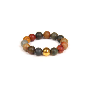 Women's Amethyst Cat's Eye Ring Natural Stone Bead Ring Handmade Elastic Ring4mm Crystal Angel Stone Ring