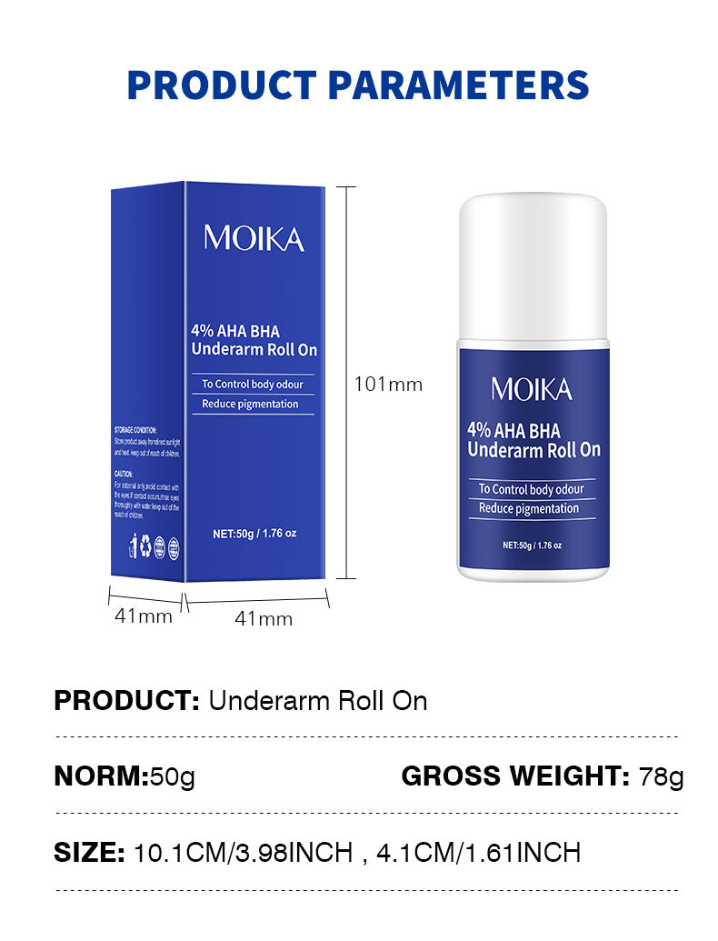 In Stock Underarm Deodorant Antiperspirant Salicylic Acid Roll-On Body Odor Eliminator Antiperspirant Deodorant - 图片 14