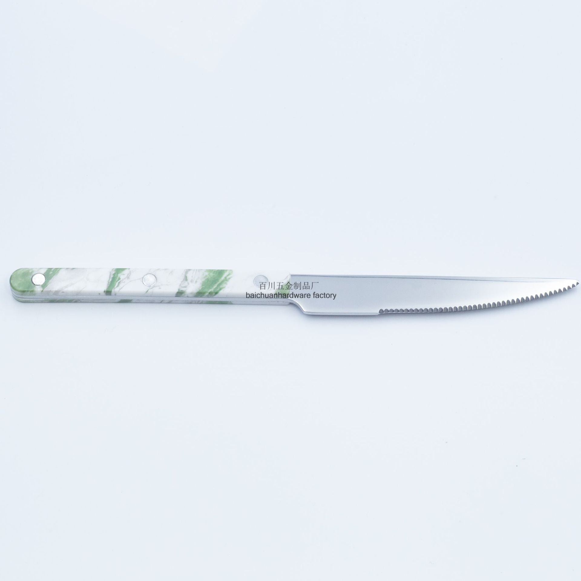 Marble Handle Western Tableware Set ABS Butter Fork Spoon Clip Handle Cheese Knife Dessert Chopsticks Spoon Fork - 图片 12