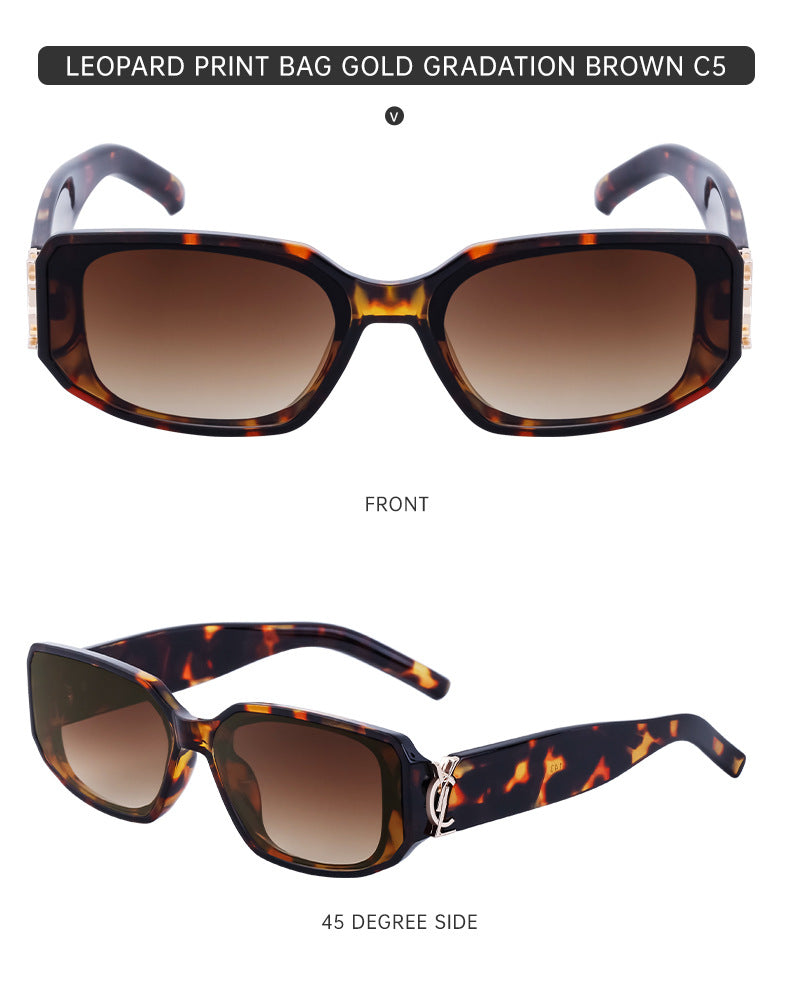 European and American fashion narrow frame sunglasses for women INS Street style square sunglasses for women wholesale sunglasses - 图片 27