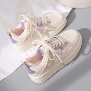 White Sneakers for Women Spring Summer Trendy New Student Casual Sports Low-top Trendy Board Shoes for Outdoor Wear