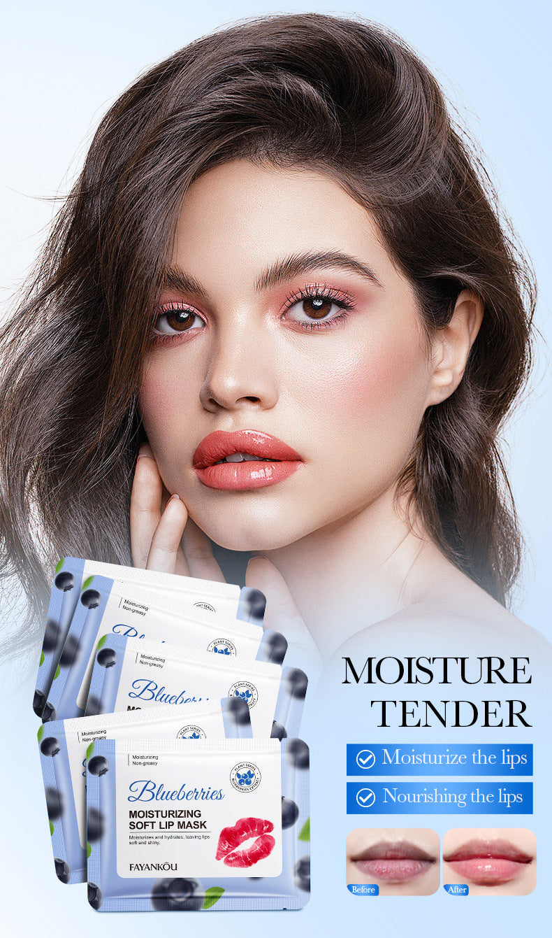 Plant and Fruit Lip Mask Series FAYANKOU Moisturizing Anti-Chap Hydrating Lip Patches Cross-Border Wholesale - 图片 7