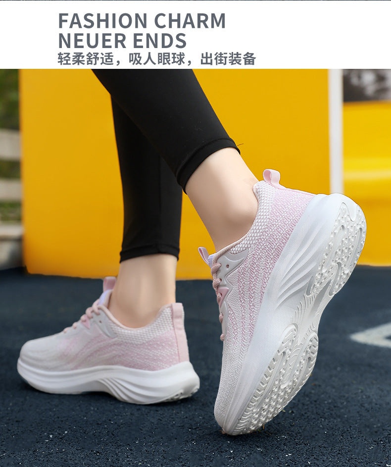 Plus Size Women's Shoes Mesh Breathable Sports Shoes Casual Shoes Lightweight Student Running Shoes Soft Sole Travel Shoes - 图片 24