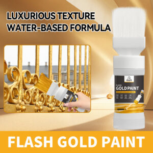 Water-based Gold Foil Paint Gold Paint Water-based Paint Iron Art Iron Door Railing Renovation with Brush Paint Manufacturer