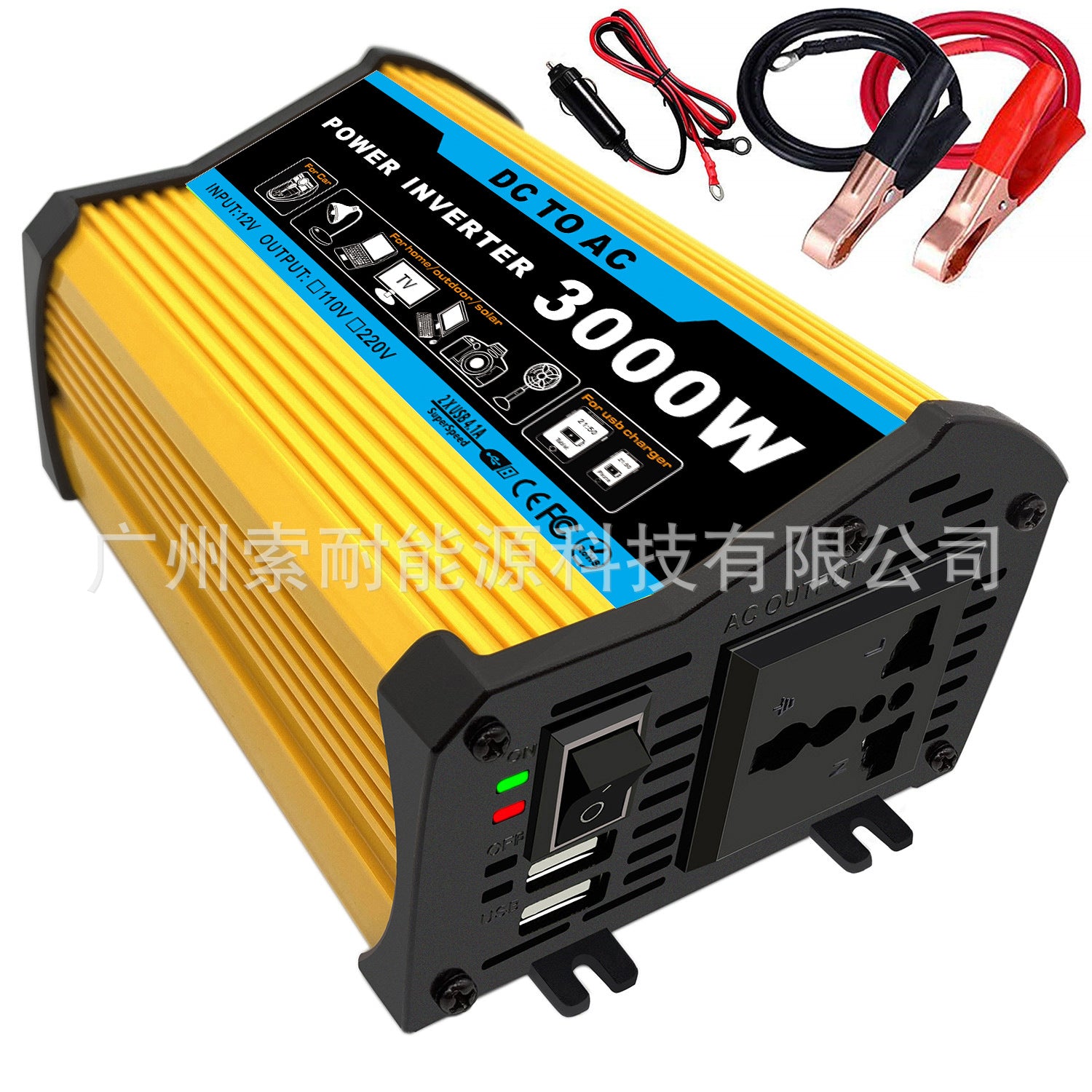 Car Small Electrical Appliances Car Converter Inverter300W Dc12V Transfer Communication110V/220V Double USB Mouth - 图片 17