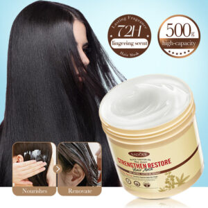 Black Castor Oil Hair Mask500gSADOER Nourishing, Smooth and Fluffy Conditioner Cross-Border Wholesale