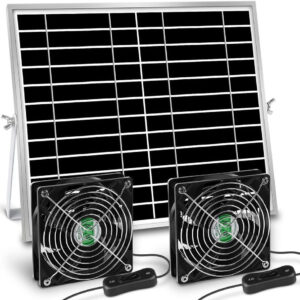 20W Solar Exhaust Fan,Outdoor Solar Fan,Shed,Chicken Coop Pet House