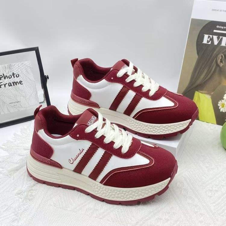 Platform Height Increasing Women's Shoes2025Spring and Summer New Versatile Forrest Gump Soft Sole Sports Casual Dad Shoes - 图片 8