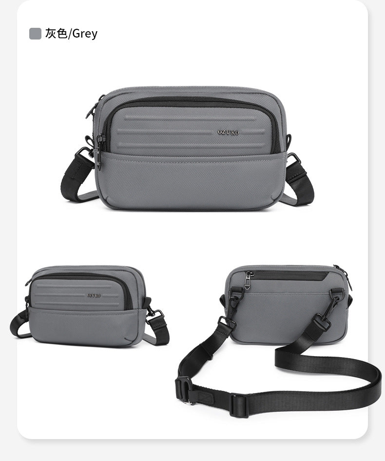 ozuko Men's Clutch Bag Multi-Functional Portable Small Crossbody Bag Travel Commute Lightweight Trendy Brand Storage Men's Bag - 图片 28