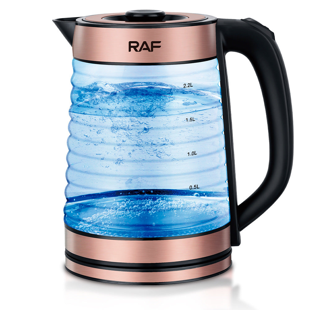 RAF European Standard Transparent Glass2.2L Electric Kettle Automatic Large Capacity Multi-Functional Kettle Overheat Protection - 图片 16