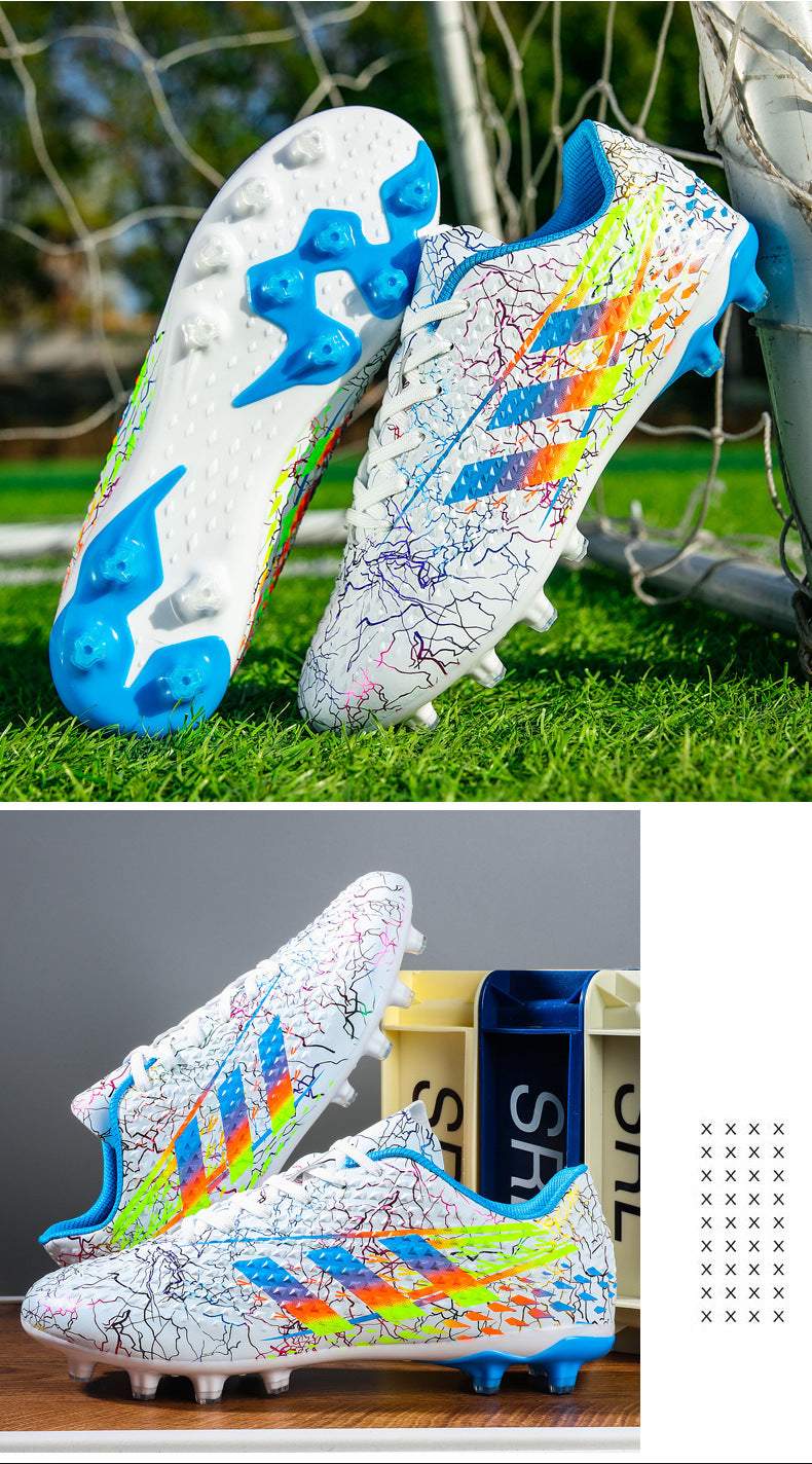 New professional football shoes for men and women AG Spike TF Broken Nail Youth Student Grassland Competition Training Shoes - 图片 50