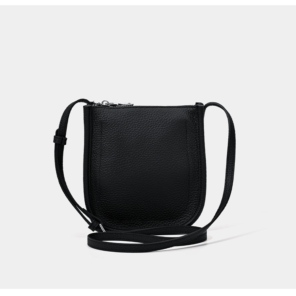 Genuine Leather Phone Bag Niche Fashion Small Bag for Women High-end Casual Simple Versatile Portable Shoulder Crossbody Bag - 图片 21