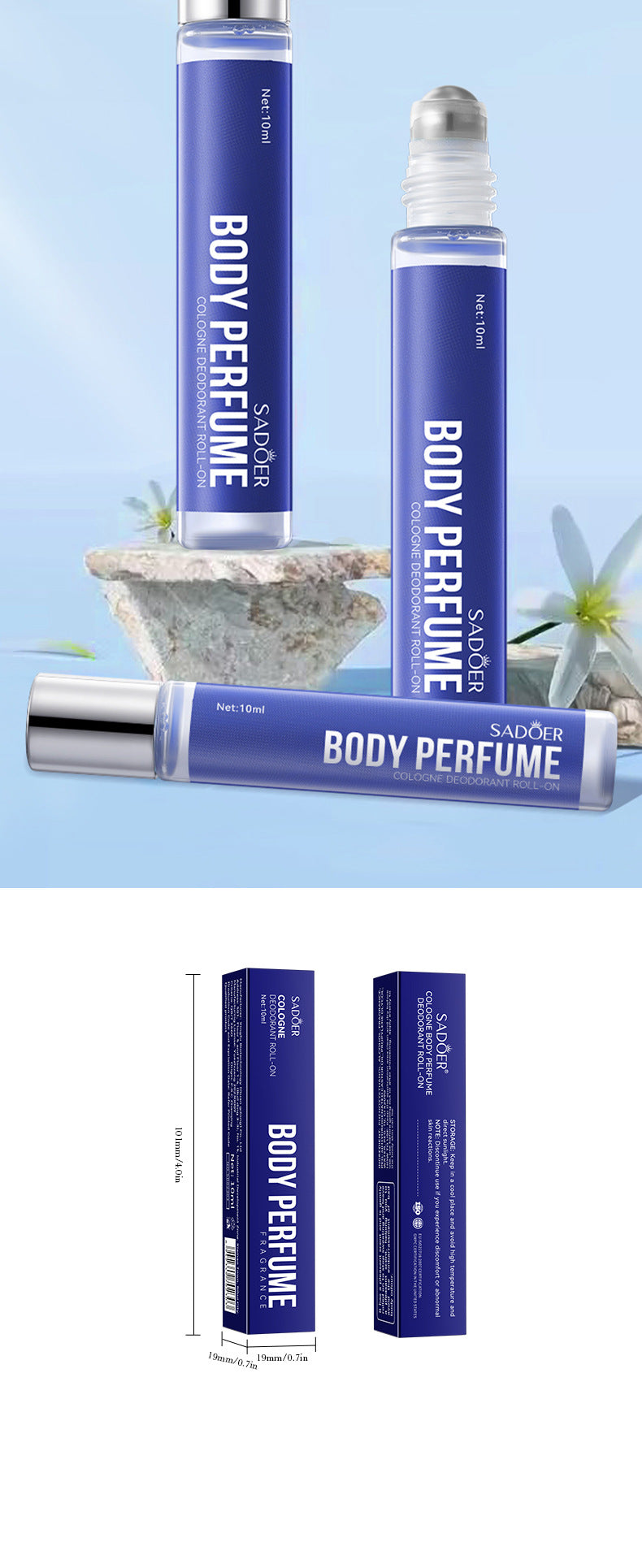 Roll-on Body Perfume SADOER Ancient Dragon silver Long-lasting Fresh Roll-on Perfume Cross-border Wholesale - 图片 18