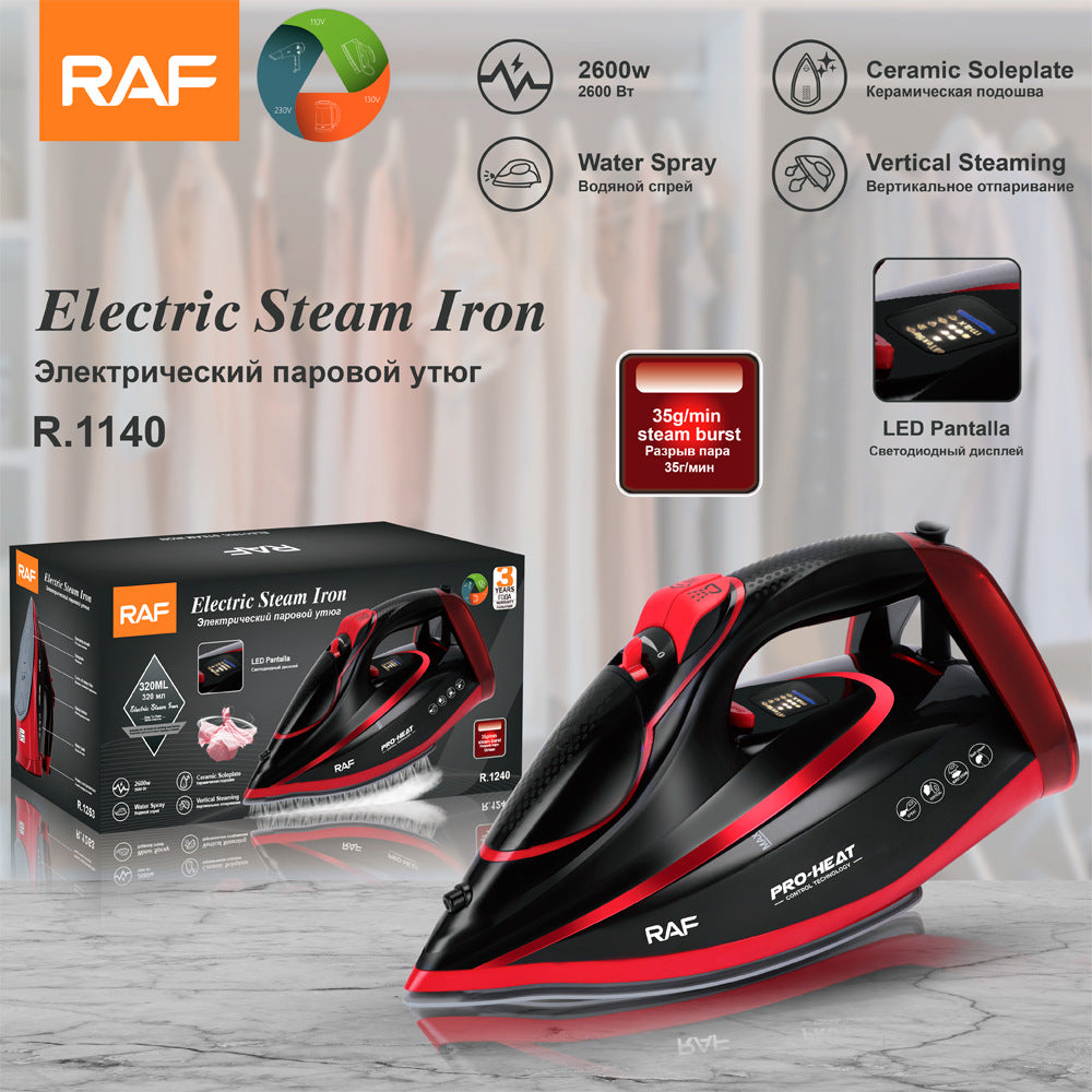 RAF European Standard Household Steam Electric Iron2600W Handheld Small Portable Clothes Ironing Machine - 图片 10