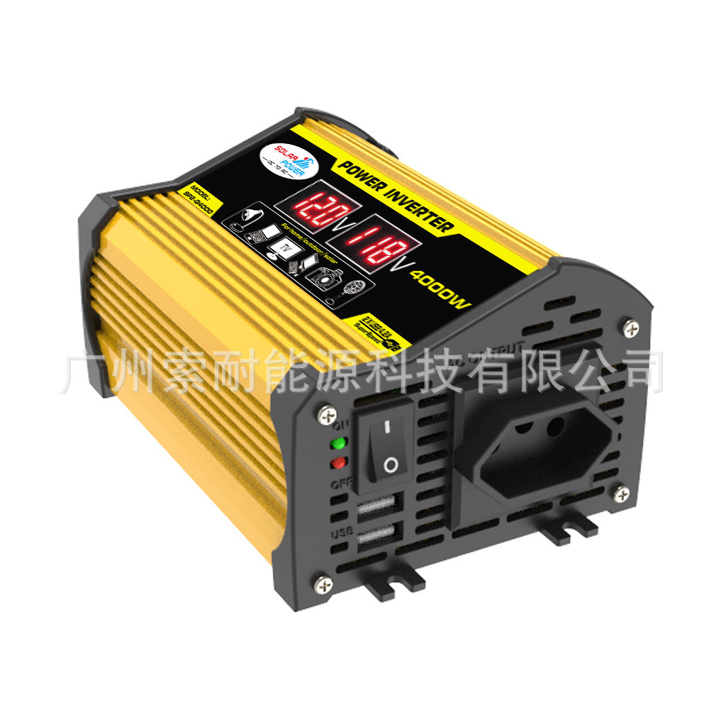 Vehicle Inverter300W 12V Turn110V 220V Voltage Display E-commerce power inverter - 图片 13