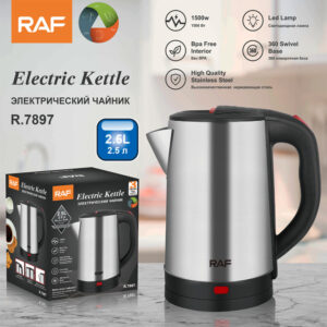 European Standard Wholesale2.5L Stainless Steel Inner Tank Electric Kettle Fast Kettle Automatic Power-off Household Electric Kettle7897