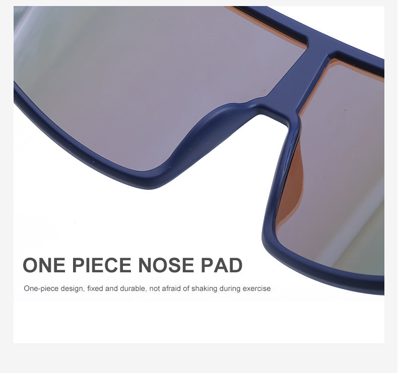 New Colorful Cycling Glasses for Men1998One-piece sunglasses European and American fashion outdoor sports sunglasses - 图片 35