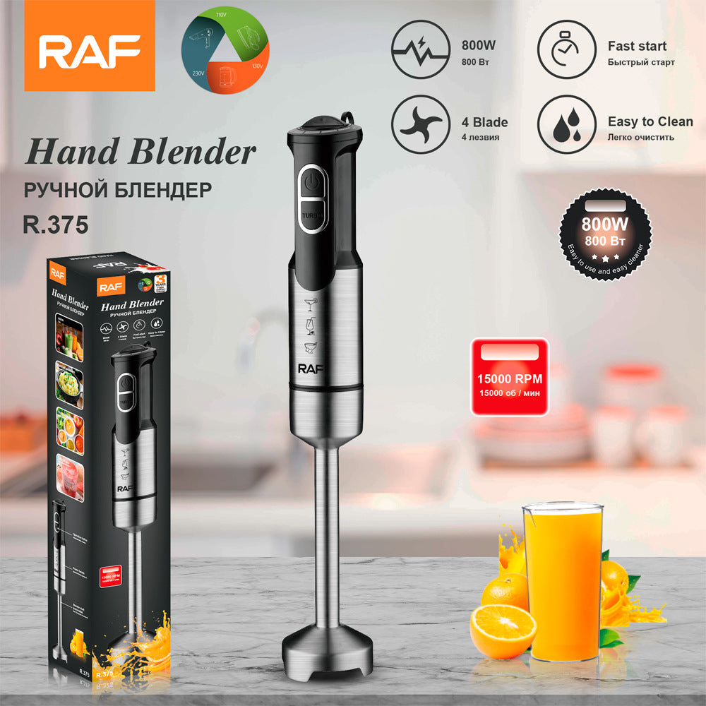 RAF EU Standard Handheld Electric Cooking Stick Mixer Multi-Functional Household Food Cooking Auxiliary Food Baking