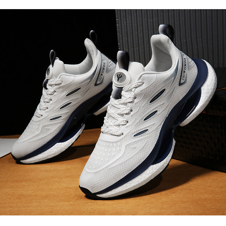 Summer Breathable Men's Shoes2025New Youth Sports Casual Running Shoes Student Lightweight Dad Mesh Trendy Shoes - 图片 25