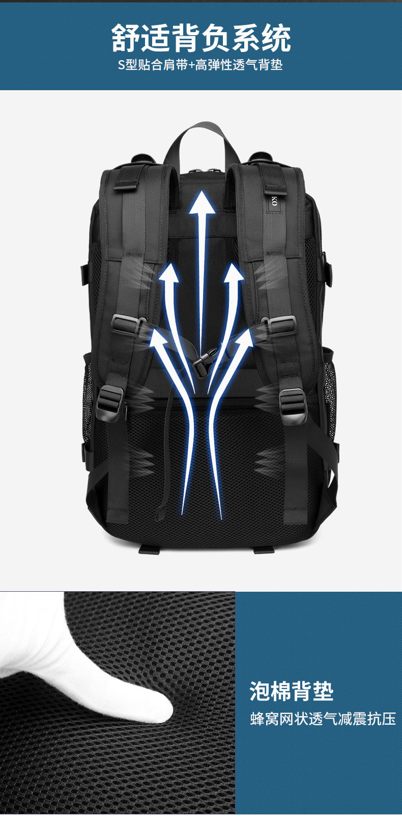 Korean Style Backpack Trendy Brand Laptop School Bag Lightweight Large Capacity Water-Resistant Commuter Bag for Middle and High School Students and College Students - 图片 17