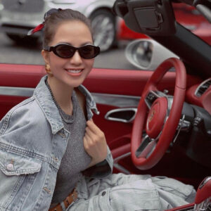 P Home25New26z Sunglasses Plate Men and Women Sunglasses High Sense Cat Eye retro Sunglasses UV Protection