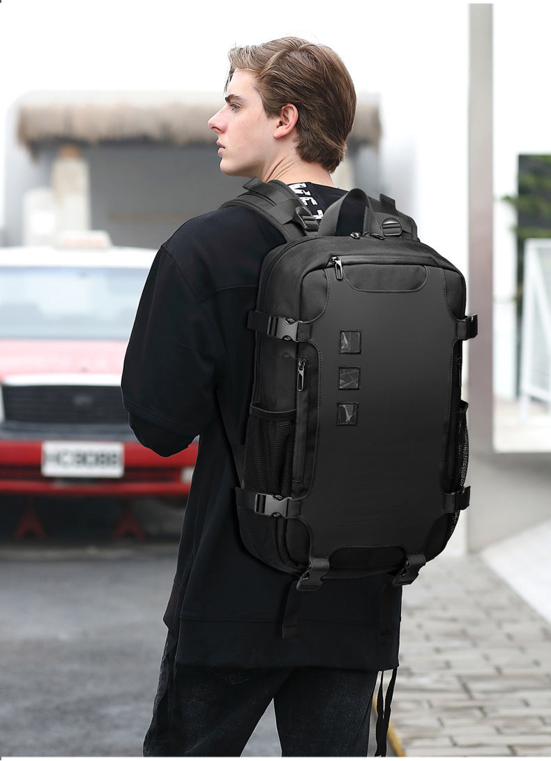 Korean Style Backpack Trendy Brand Laptop School Bag Lightweight Large Capacity Water-Resistant Commuter Bag for Middle and High School Students and College Students - 图片 10