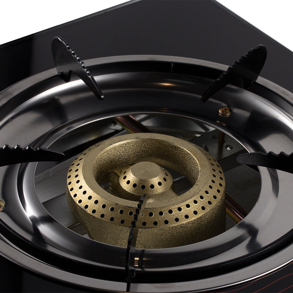 European Standard Gas Stove Single Burner Household Liquefied Gas Tabletop Flameout Protection Glass Rotating High Heat Natural Gas R.8034 - 图片 19