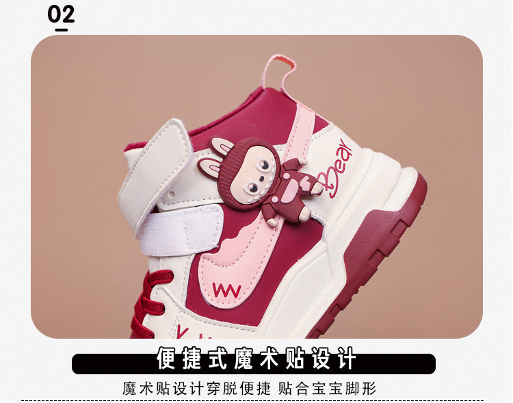 Fashion Doll Labubu Girls' Shoes Princess Shoes2025New Autumn Children's Soft Sole Casual Sports Shoes - 图片 14
