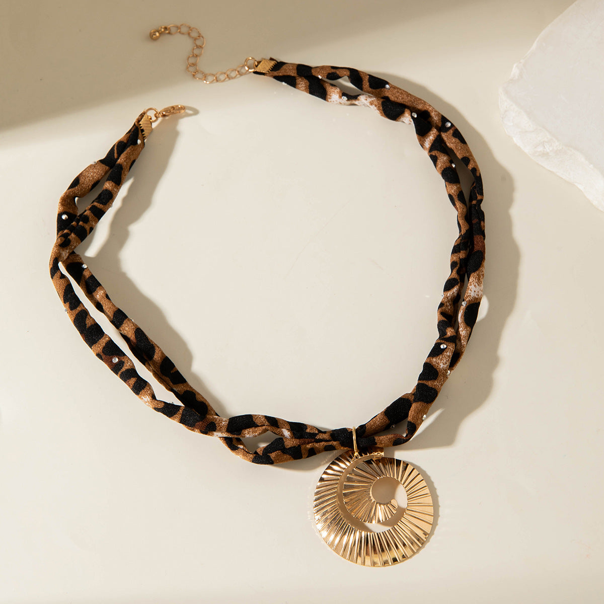 European and American Style Ocean-themed Cross Conch Starfish Pendant Leopard Print Exaggerated Necklace Collarbone Chain Jewelry - 图片 53