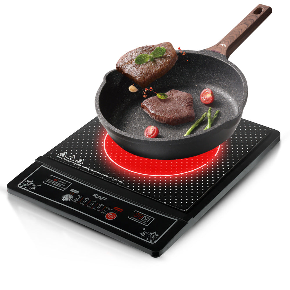 RAF European Standard Induction Cooker Household Button Smart Stir-fry Hot Pot Waterproof Ceramic Panel2000W - 图片 3
