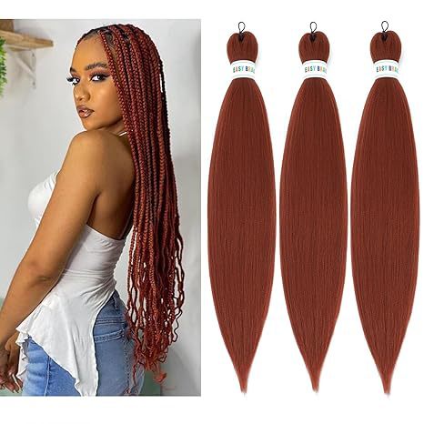 EZ Braided Synthetic Crochet Hair Export Cross-Border Factory In Stock Big Braids European and American Long Straight Hair - 图片 11