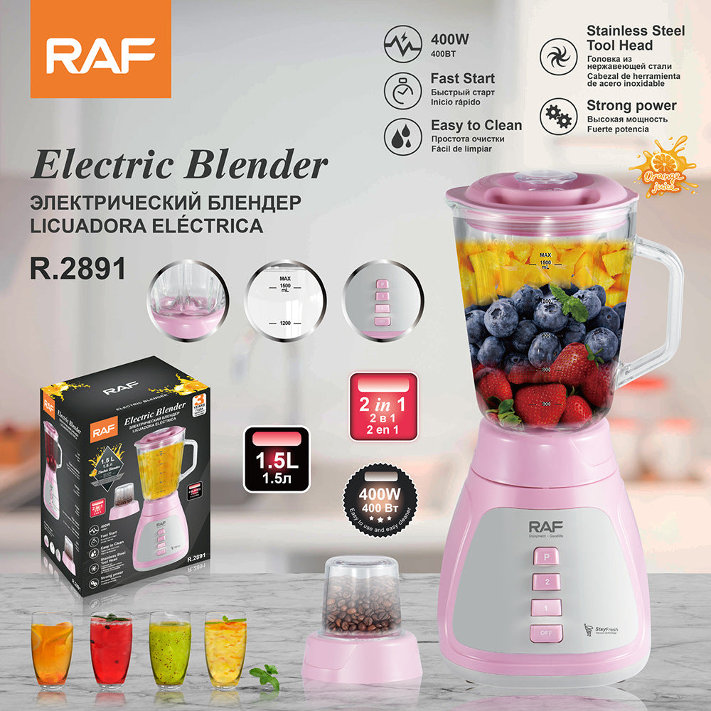 RAF Grind Ice Smoothie1.5L Electric Meat Grinder Soy Milk Maker Blender High-Speed Blender Household Juice Blender - 图片 22
