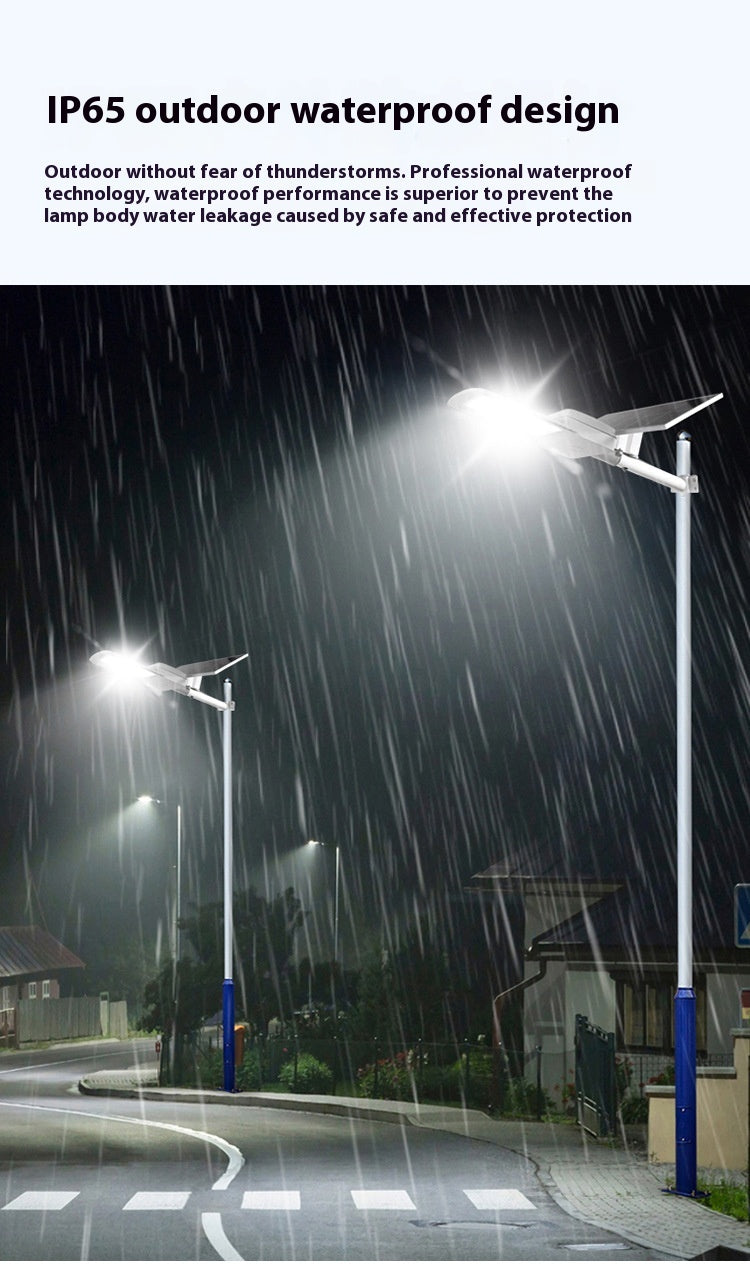 New Rural Lighting Engineering 6m Road Lamp Outdoor Solar LED Lamp Wide-Angle 4-Sided Aluminum Battery for Household Garden Use - 图片 19