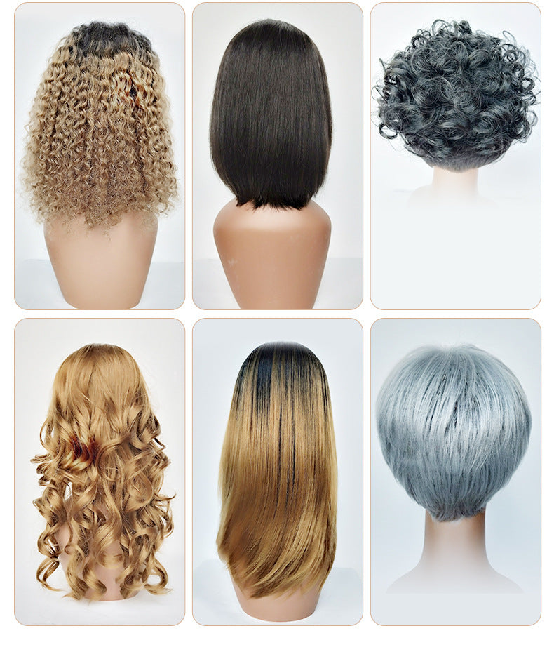 Women's Wavy Short Curly Hair Small Curls Explosive Hairpiece Real Human Hair Wig Wholesale Real Human Hair Wig - 图片 12