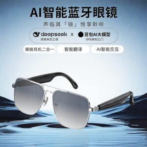 Wholesale Custom Smart ai Bluetooth Translation Glasses Conference Office Real-time Simultaneous Interpretation New Product Hot Selling