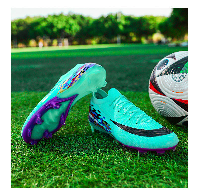 New Large Size Long Spike Football Shoes Low Top Youth Competition Training Student Football Sports Shoes - 图片 46