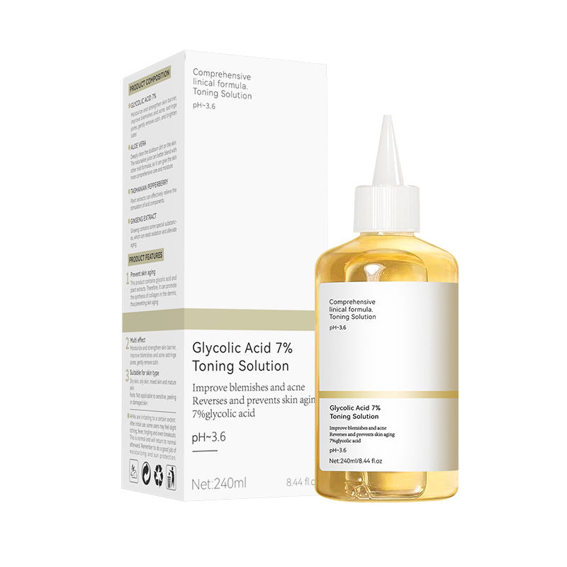 Exclusive for 7%Glycolic Acid Lotion Glycolic acid toner Fruit Acid Exfoliating Skincare - 图片 5