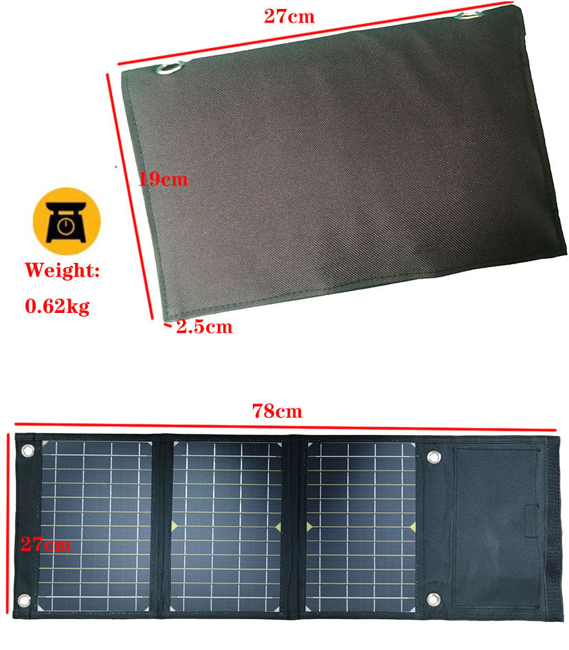 Specially designed for solar-powered portable power banks21W Solar Folding Mobile Phone Charging Bag Portable Power Bank - 图片 10