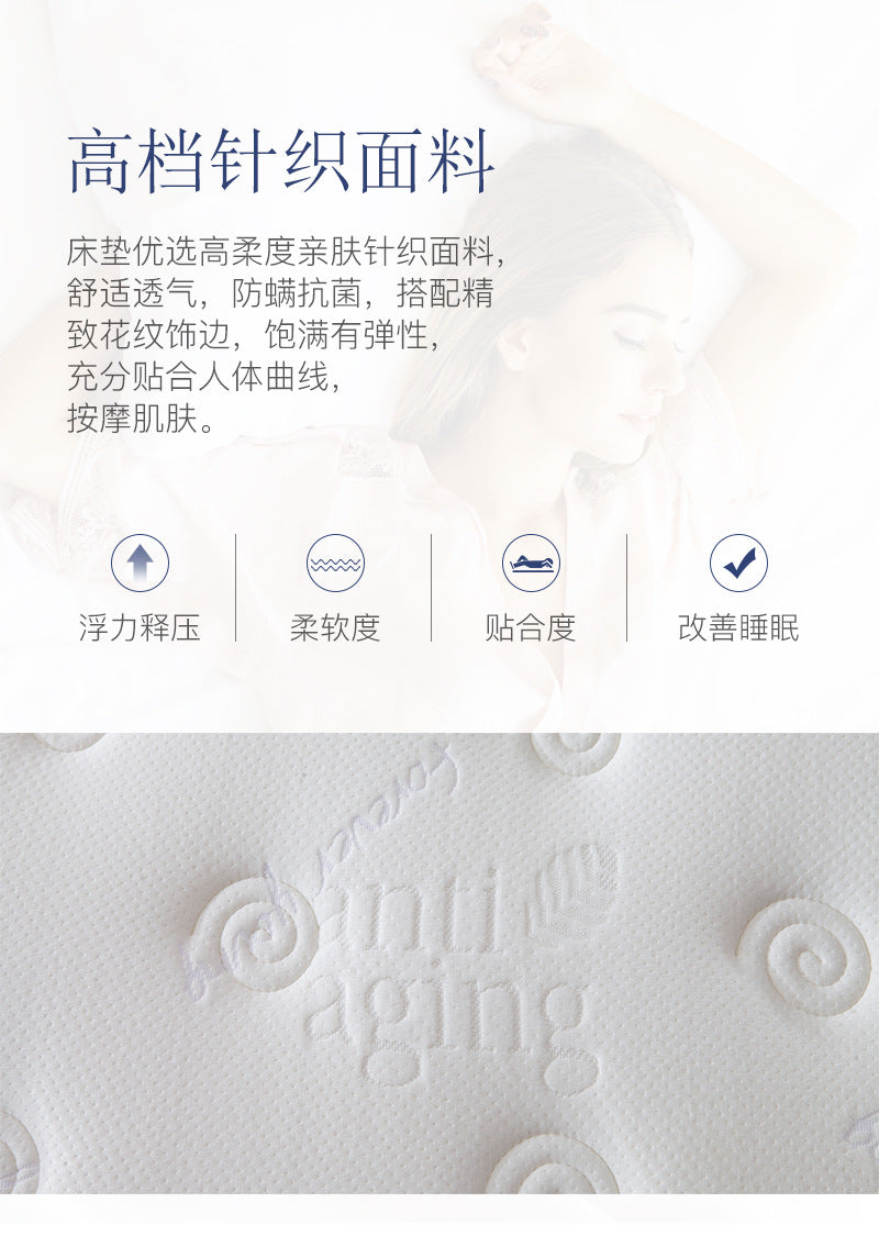 Mattress Simmons Manufacturer Hotel Dormitory Knitted Fabric Sponge Spring1.5Rice1.8Latex Spine Protector - 图片 22