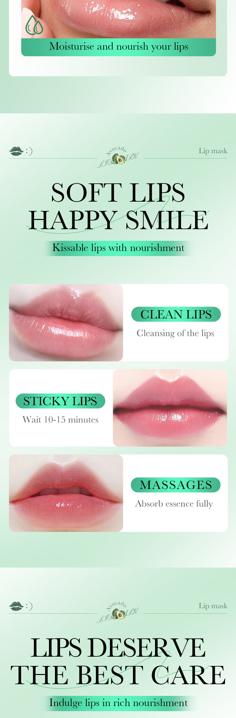 Plant and Fruit Lip Mask Series FAYANKOU Moisturizing Anti-Chap Hydrating Lip Patches Cross-Border Wholesale - 图片 25