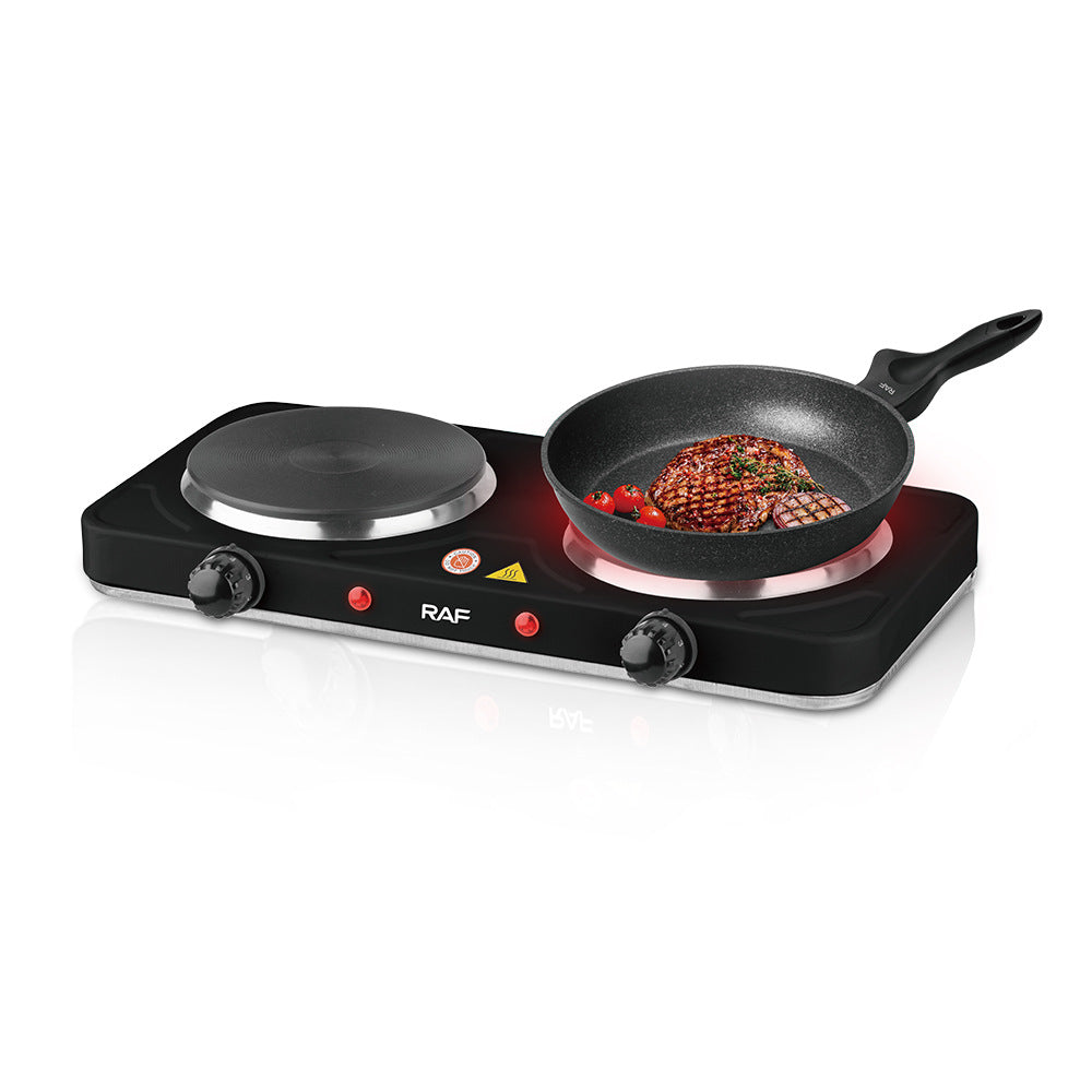 RAF European Standard Electric Stove Household Closed Electric Stove Insulation Double Burner Constant Temperature Universal Electric Stove R8020AB - 图片 12